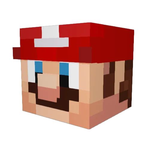 crislogan Minecraft avatar head, 3D render