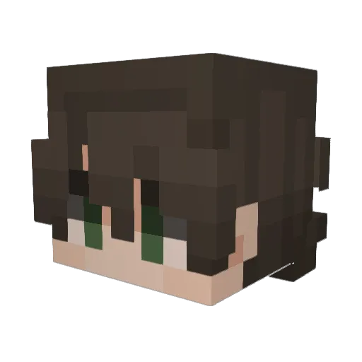 crislol Minecraft avatar head, 3D render