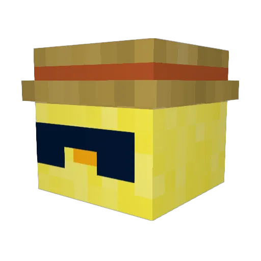 crisnrc Minecraft avatar head, 3D render