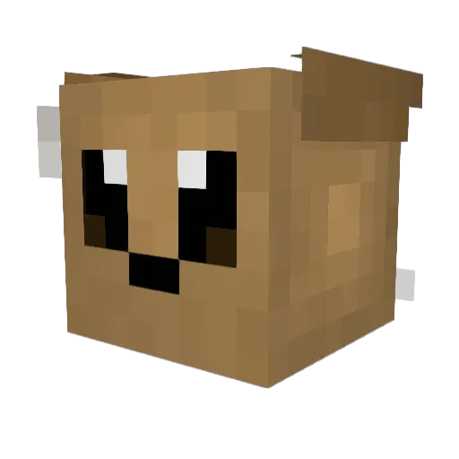 crisovs Minecraft avatar head, 3D render