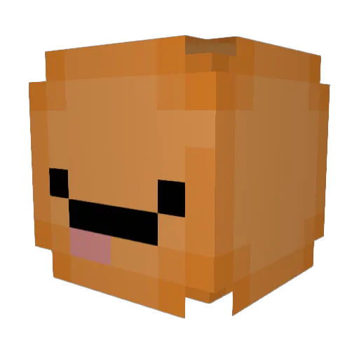 crispnuggies Minecraft avatar head, 3D render