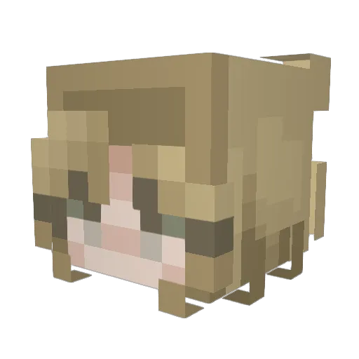 crispy319 Minecraft avatar head, 3D render