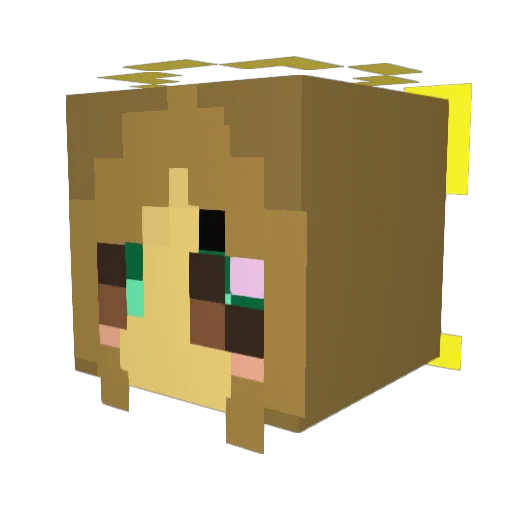crispy_jr Minecraft avatar head, 3D render