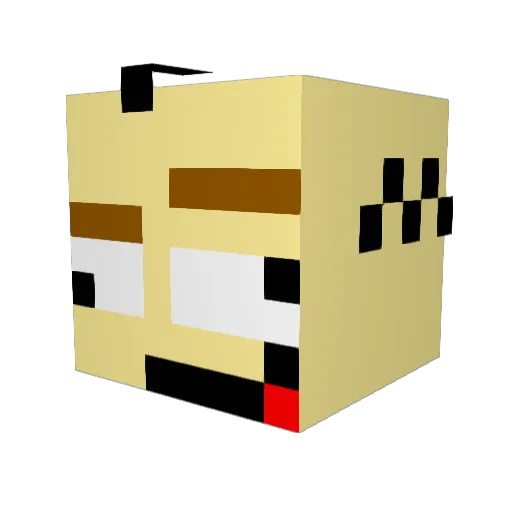 crispy_lemon Minecraft avatar head, 3D render