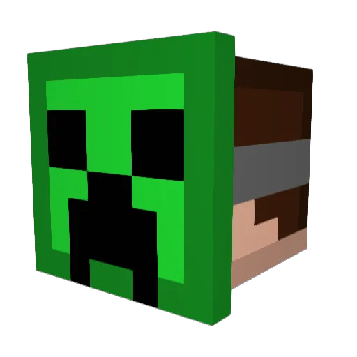 crispy_nugget Minecraft avatar head, 3D render
