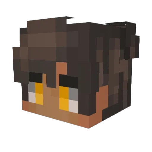 crispy_nuggetz Minecraft avatar head, 3D render