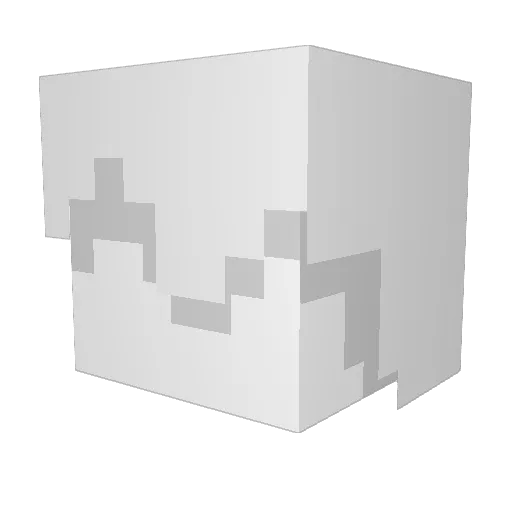 crispy_png Minecraft avatar head, 3D render