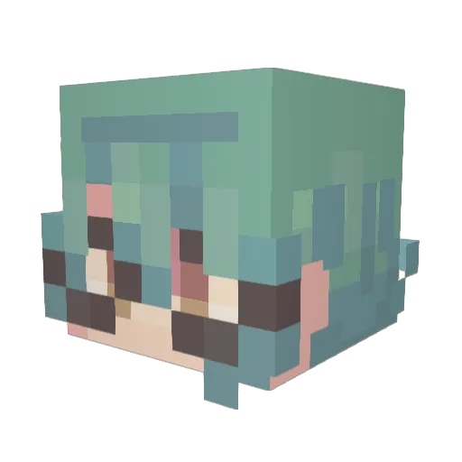 crispylith Minecraft avatar head, 3D render
