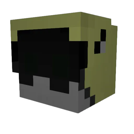 crispyschips Minecraft avatar head, 3D render
