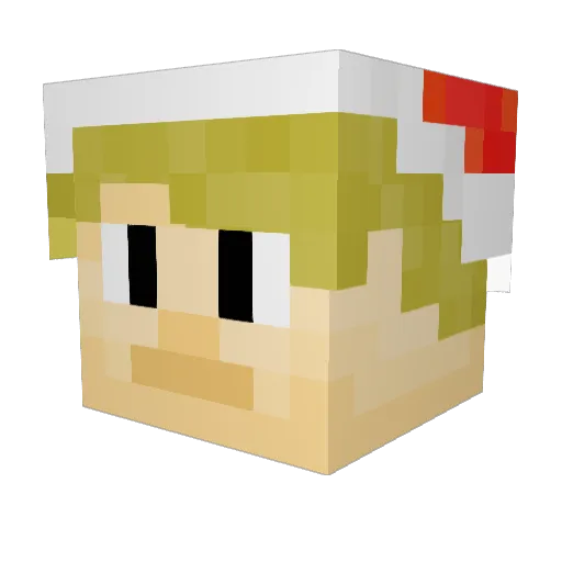 crispyt0fu Minecraft avatar head, 3D render