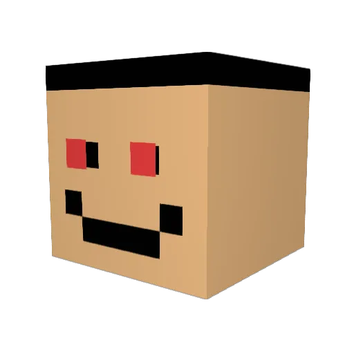 crispyxoxo Minecraft avatar head, 3D render