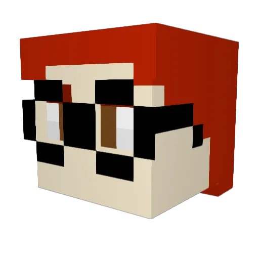 crisrugi7 Minecraft avatar head, 3D render