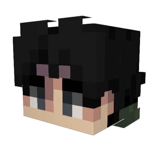 cristal125 Minecraft avatar head, 3D render