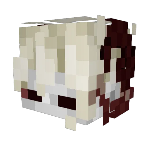 cristalYAQ Minecraft avatar head, 3D render