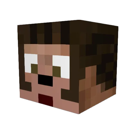 cristiancahb Minecraft avatar head, 3D render