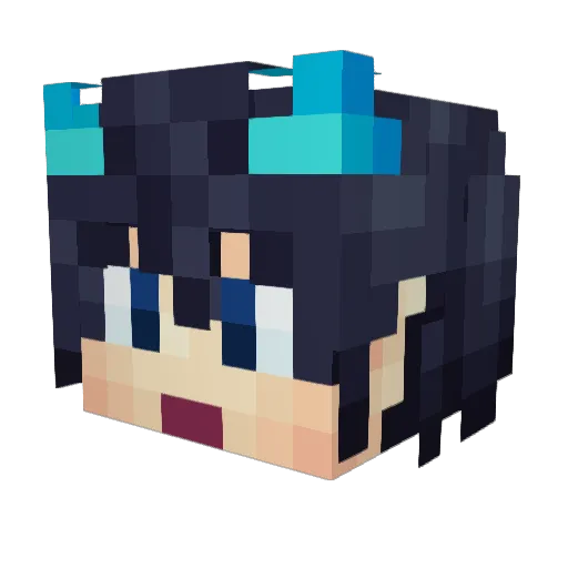 cristiankirito Minecraft avatar head, 3D render