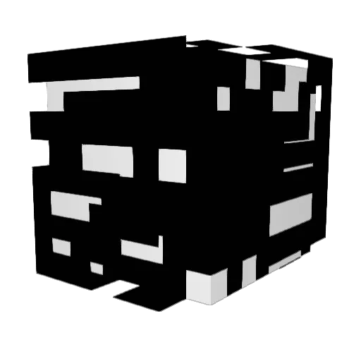 cristianoronal Minecraft avatar head, 3D render