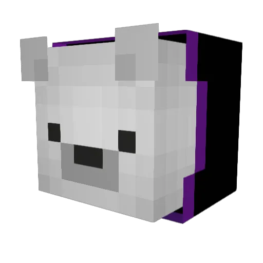 cristinasanchez Minecraft avatar head, 3D render