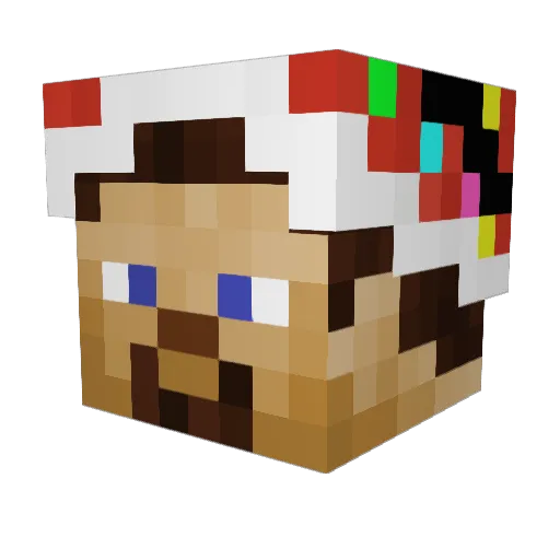 cristithewolf Minecraft avatar head, 3D render