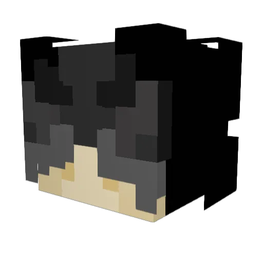 cristixv Minecraft avatar head, 3D render
