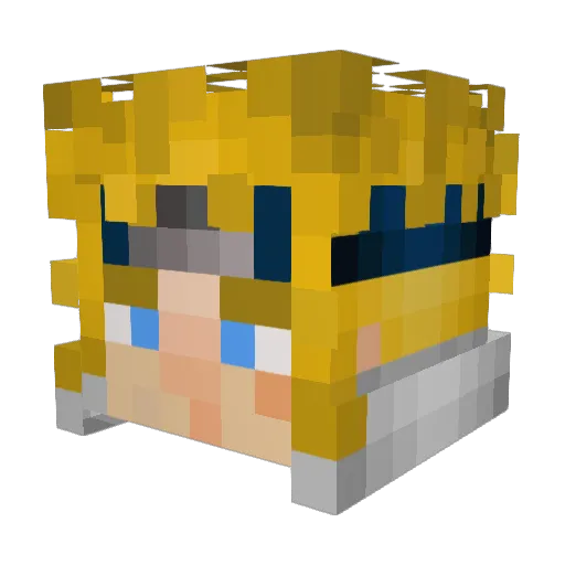 cristolo Minecraft avatar head, 3D render