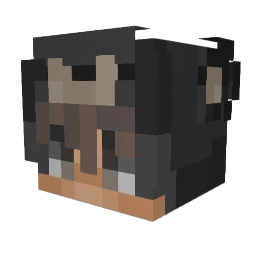 criswhois Minecraft avatar head, 3D render