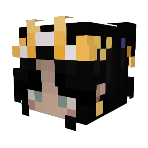 critaline12 Minecraft avatar head, 3D render