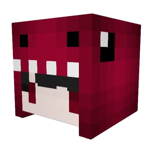 crite Minecraft avatar head, 3D render