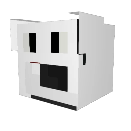 criticalEnemy Minecraft avatar head, 3D render
