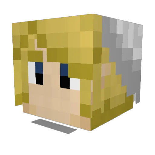 critrisun Minecraft avatar head, 3D render