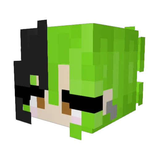 critters0up Minecraft avatar head, 3D render