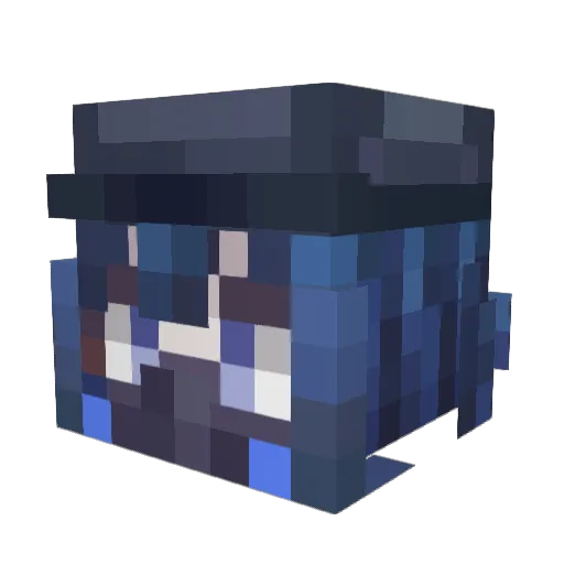 crituna Minecraft avatar head, 3D render