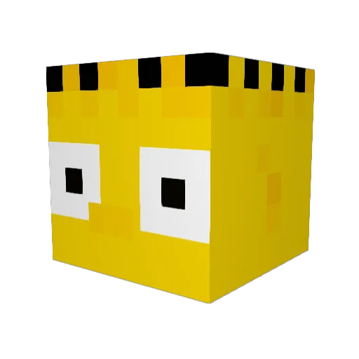critz4 Minecraft avatar head, 3D render