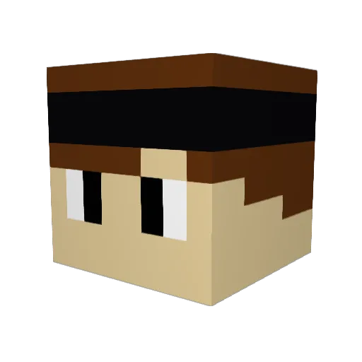 crivaldo Minecraft avatar head, 3D render