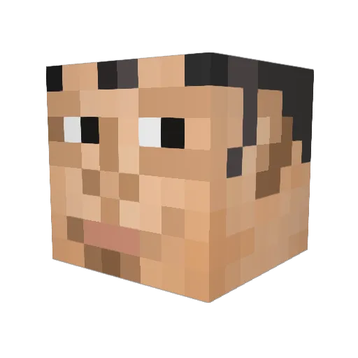crizzack Minecraft avatar head, 3D render