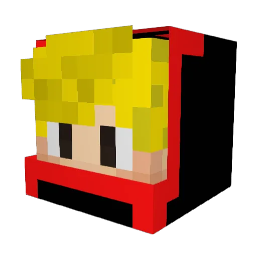 crlssx_ Minecraft avatar head, 3D render