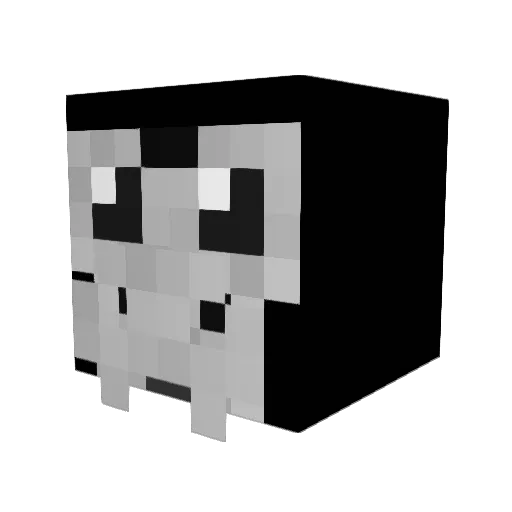 crmtuba Minecraft avatar head, 3D render