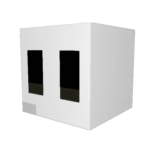 croX17X Minecraft avatar head, 3D render