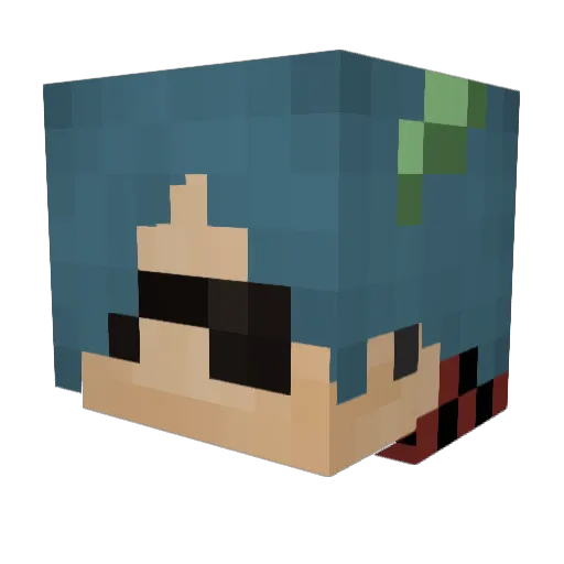 crobi8 Minecraft avatar head, 3D render