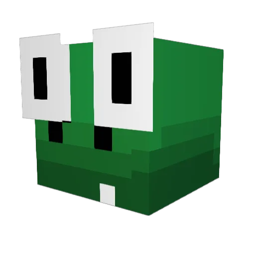 croc1 Minecraft avatar head, 3D render