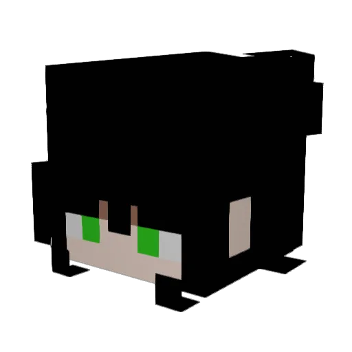 croccy_ Minecraft avatar head, 3D render