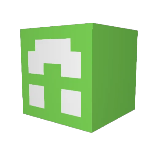 crocobee Minecraft avatar head, 3D render