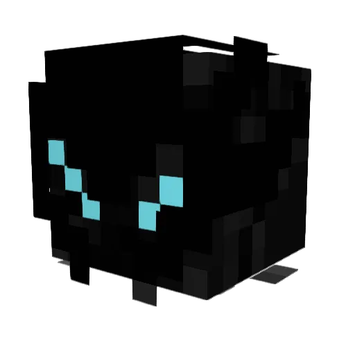 crocodonet Minecraft avatar head, 3D render