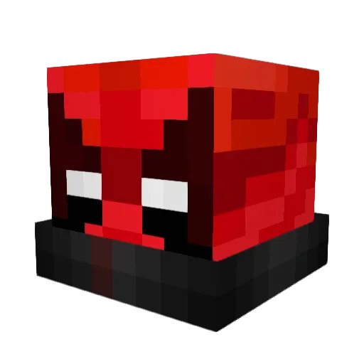 crocol Minecraft avatar head, 3D render