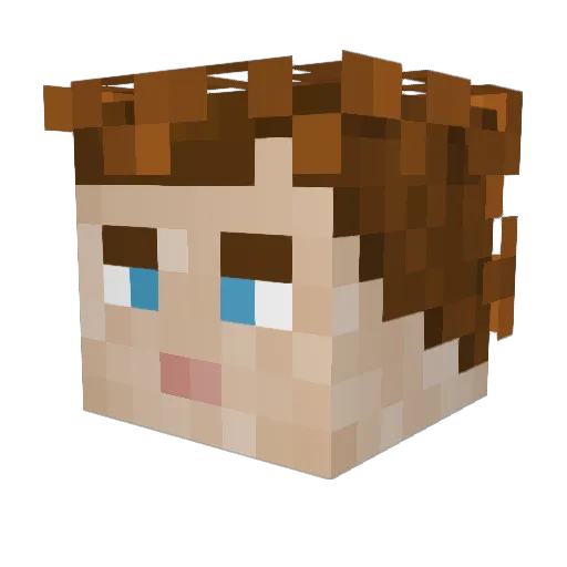 croft29 Minecraft avatar head, 3D render