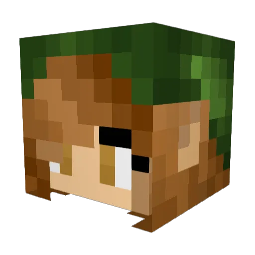 croftd Minecraft avatar head, 3D render