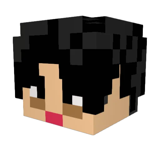 crolas Minecraft avatar head, 3D render
