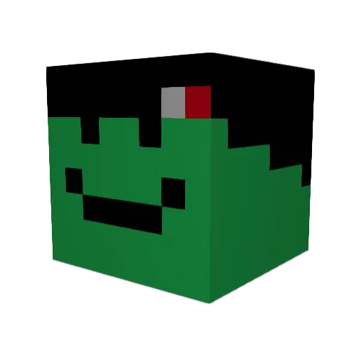 cromehearts Minecraft avatar head, 3D render