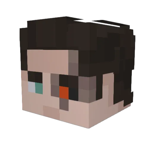 cronoxilt Minecraft avatar head, 3D render
