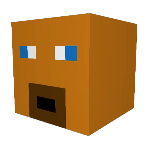 cronubarka Minecraft avatar head, 3D render